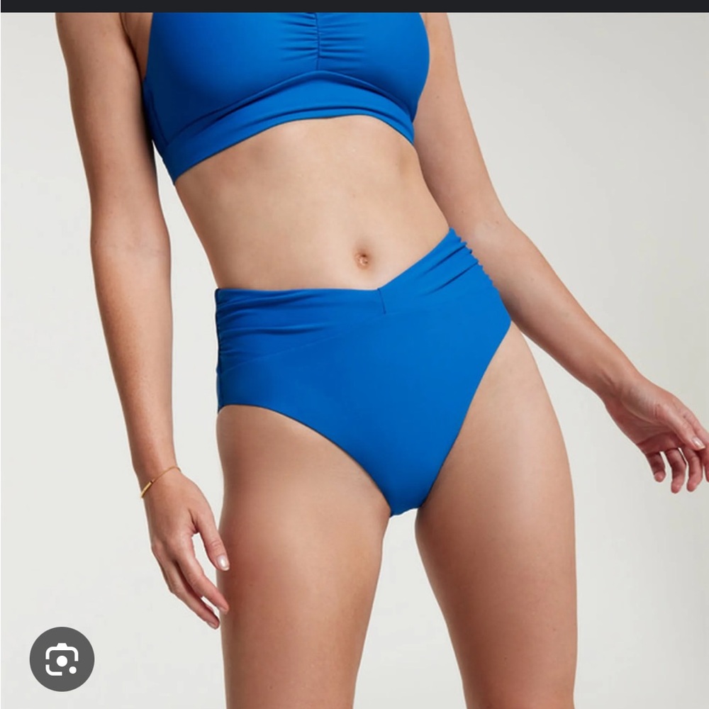 Calia shirred v front high rise bottom